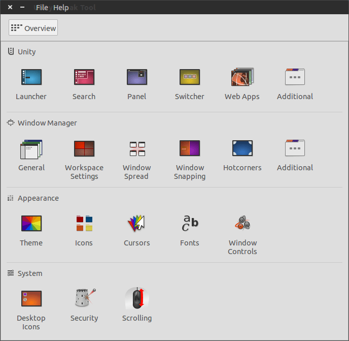 Ubuntu's Unity-Tweak-Tool