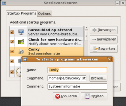 conky script aanroepen vanuit "sessies"