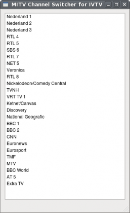 miTV Channel switcher