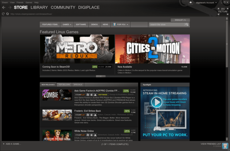 Steam for Linux