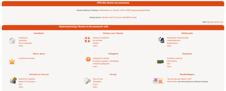 Nederlandstalige Ubuntu-NL documentatie wiki